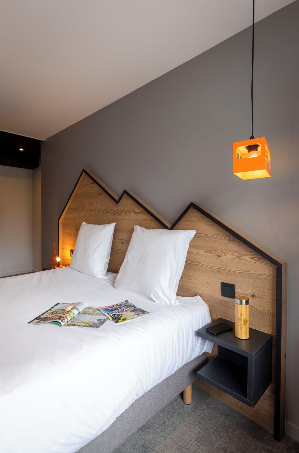 Get a peaceful night sleep in our cozy bedroom.