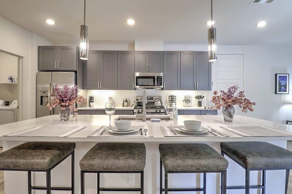 Ready for gourmet meals in this updated space.
