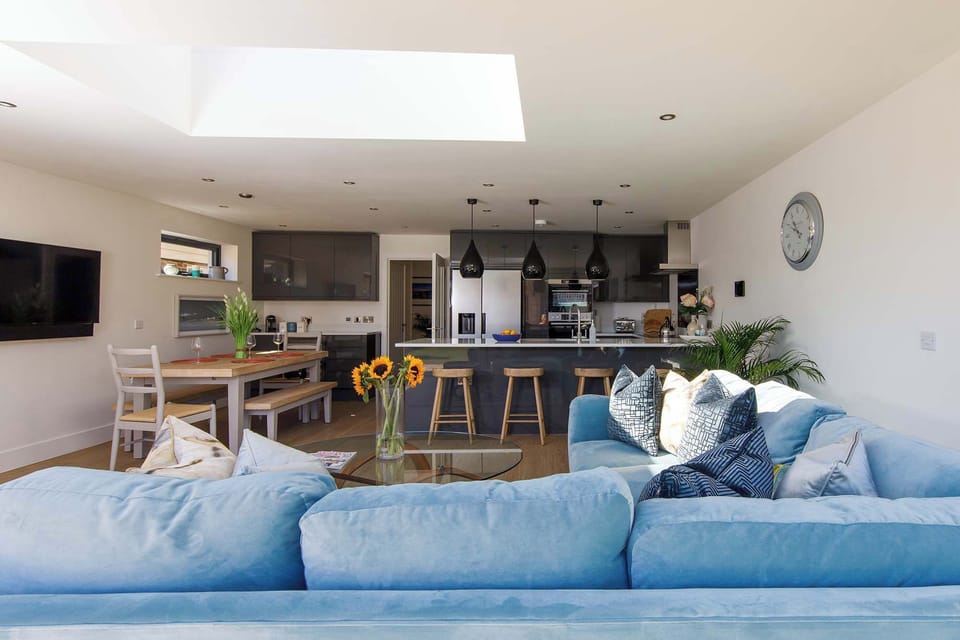 Our wonderful open plan lounge/kitchen