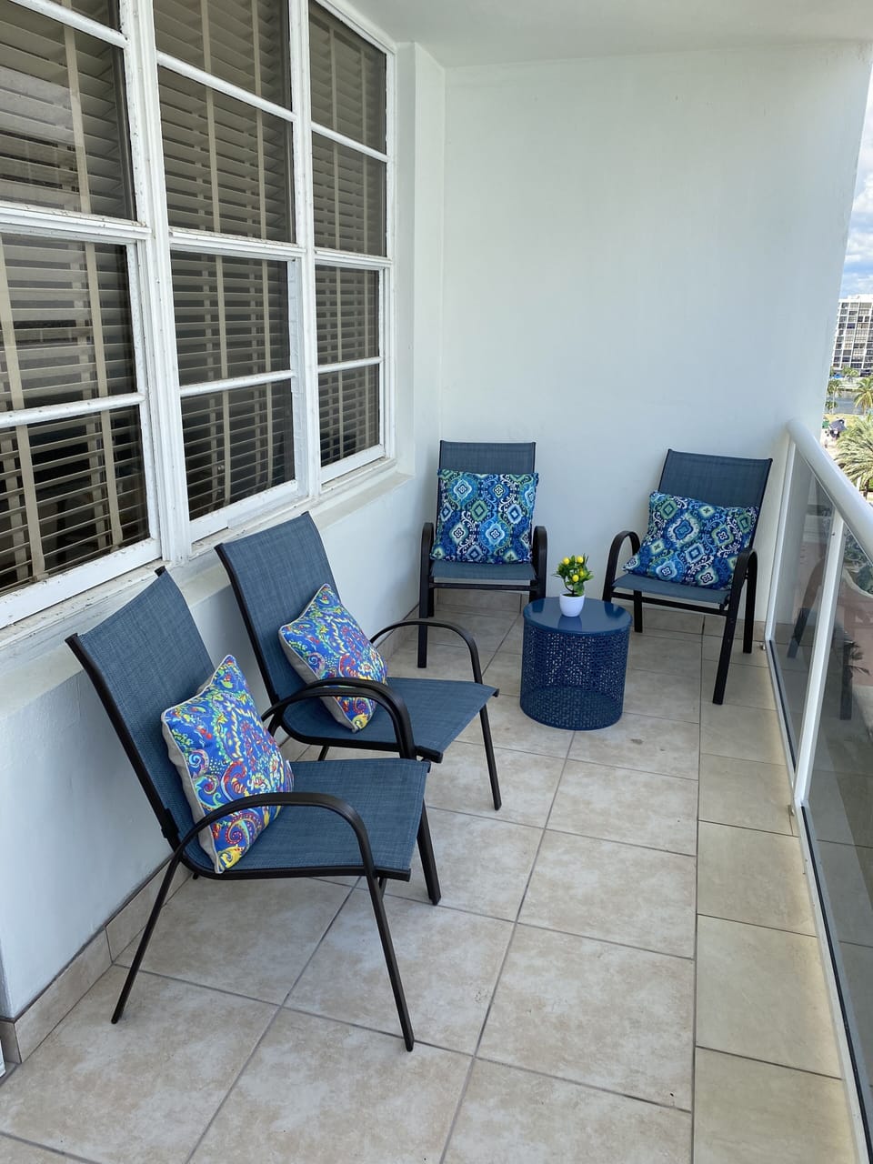large balcony overlooking the ocean 