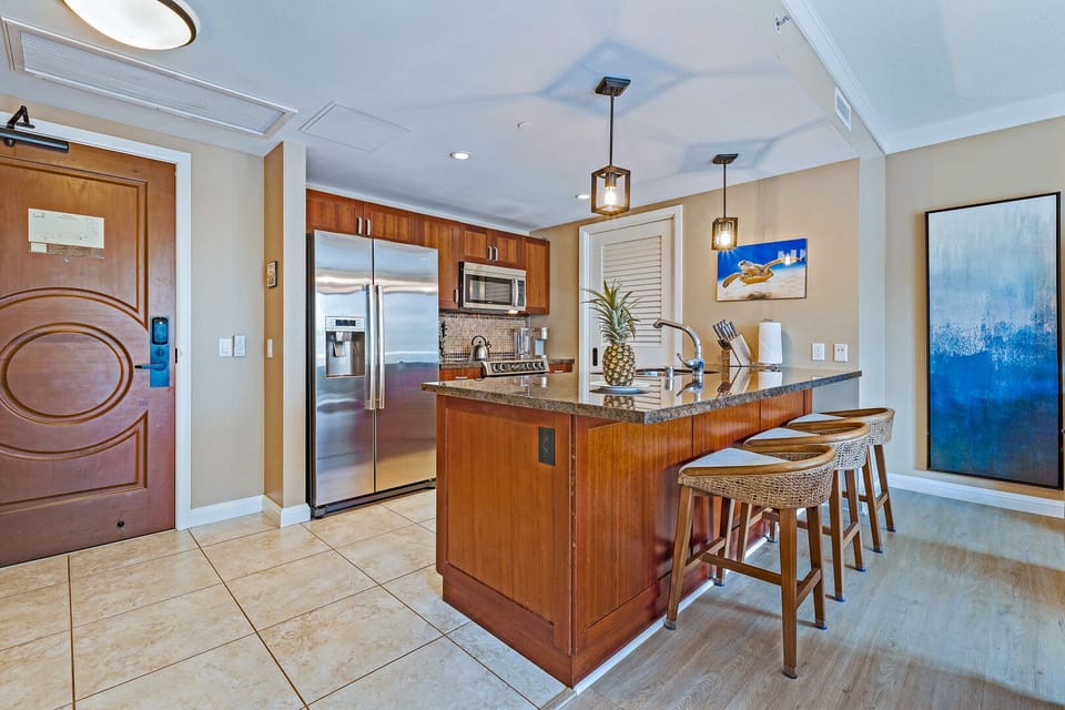 KITCHEN AREA -TILE FLOORS