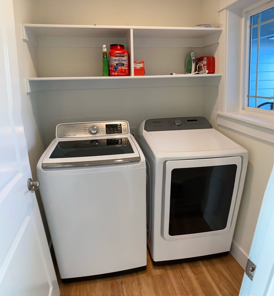 Washer and Dryer available for your use. 