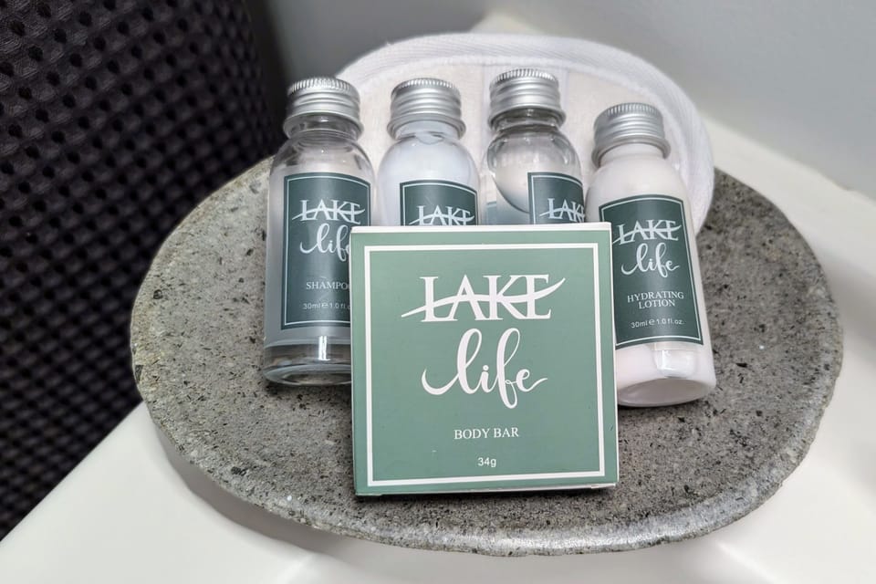 Each of the bathrooms has helpful amenities, just in case you forgot something!
