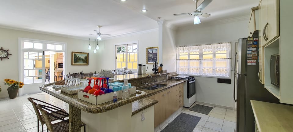 Villa | Private kitchen | Fridge, microwave, oven, coffee/tea maker
