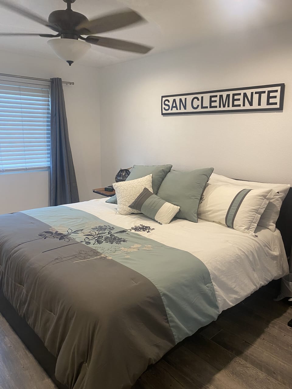 Master bedroom with king bed