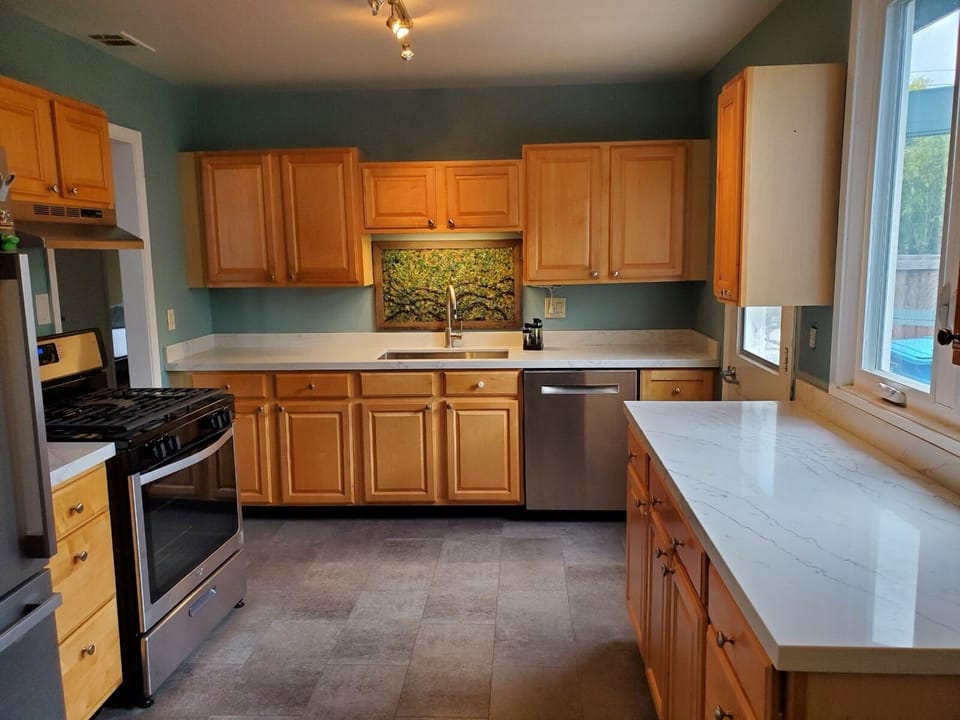 Newly remodeled kitchen