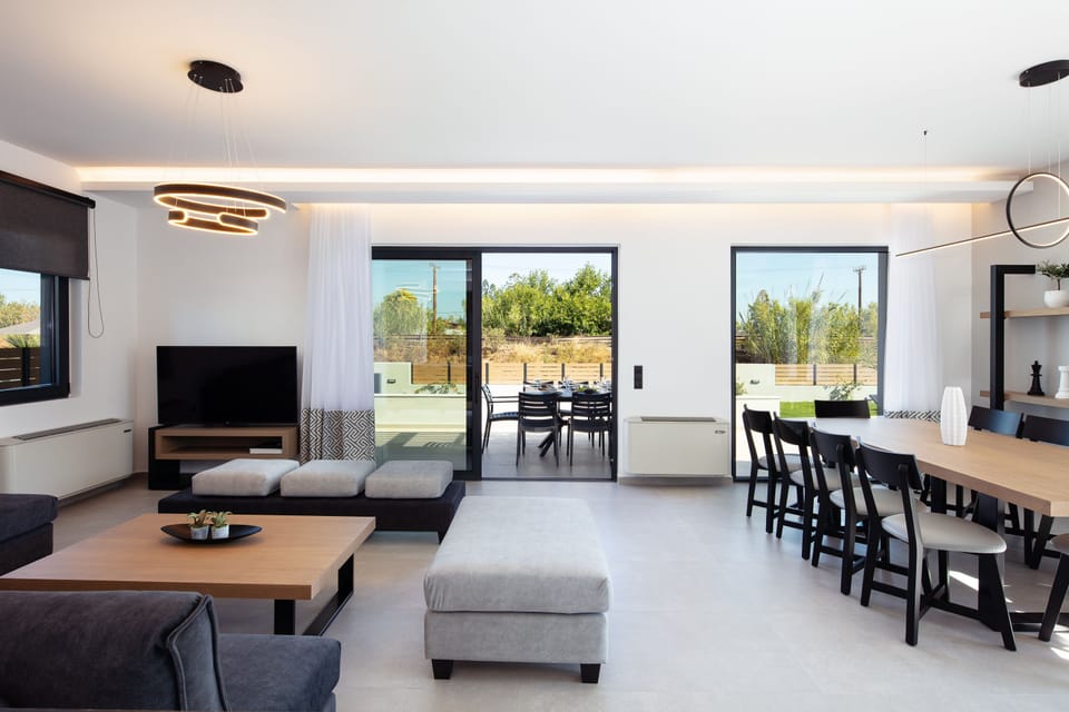 Living room settings ideal for family gatherings. 