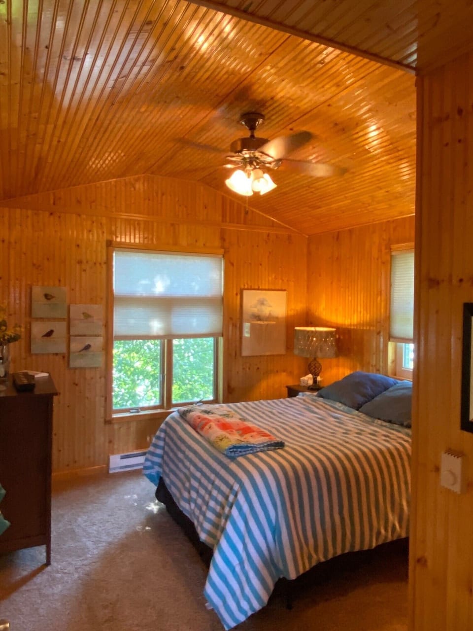 Master bedroom.  Queen pillow top bed. 