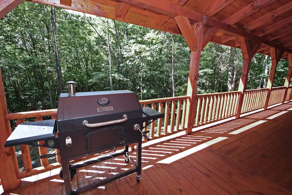 Charcoal Grill, on back deck