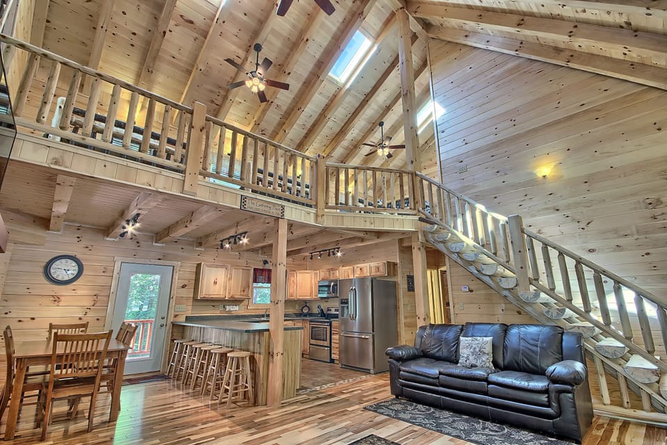 Great Room, looking toward Dining Room and Full Kitchen