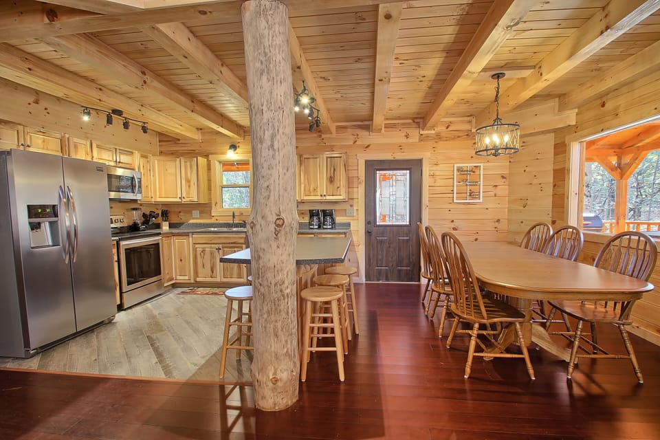 Kitchen, Breakfast Bar and Dining Area, from Great Room