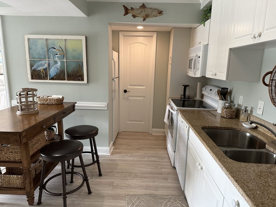 Fully stocked kitchen
