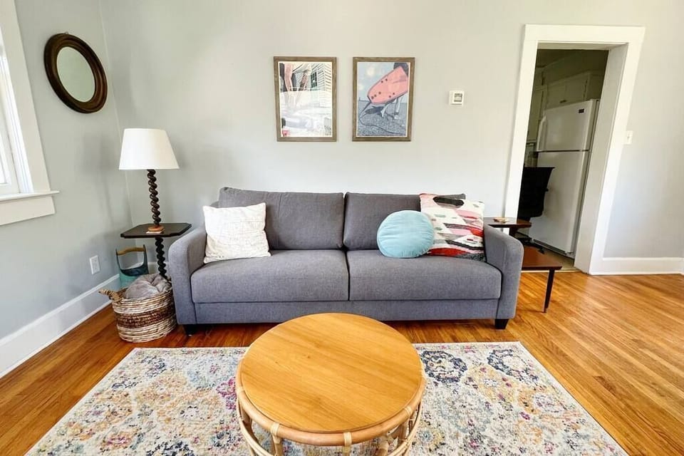 The sofa coverts into a comfortable king-sized bed