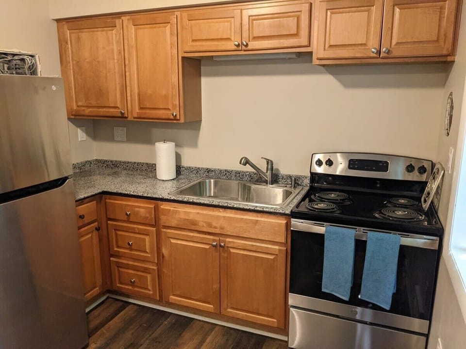 Kitchen from the back door