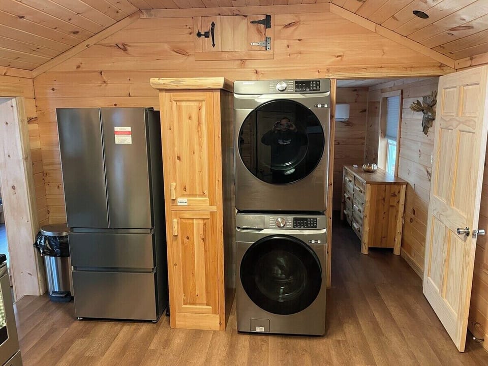 Fridge, washer and dryer