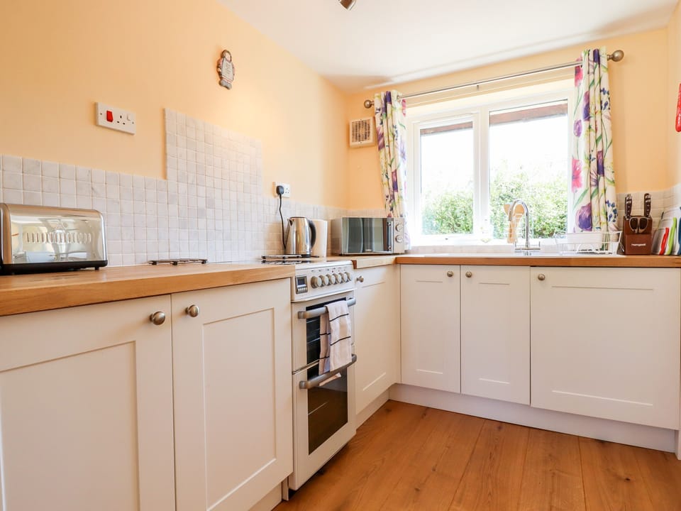 Fridge, dishwasher, electric kettle, toaster