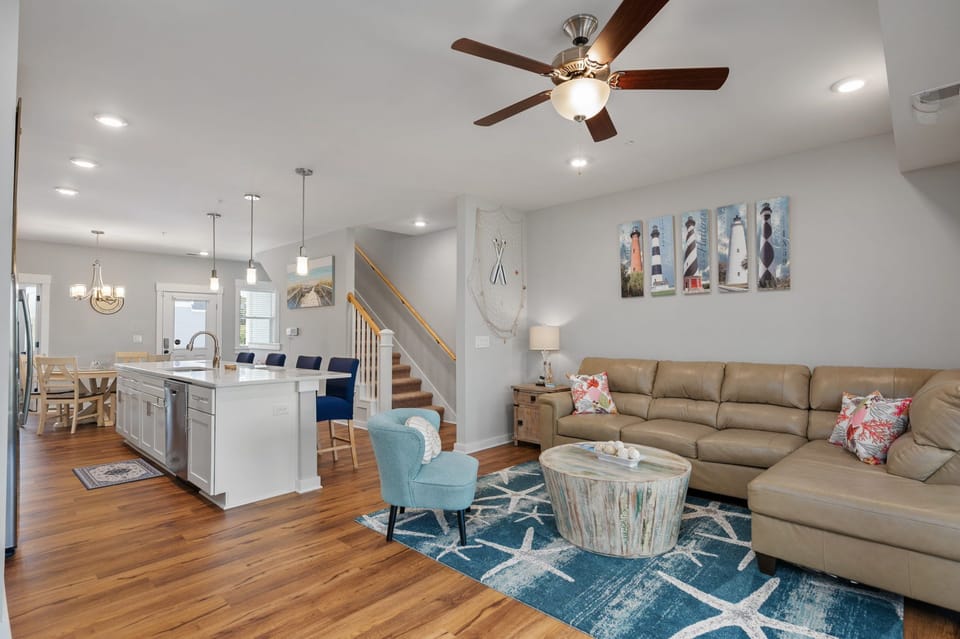 Open Concept Living Room on Second Level
