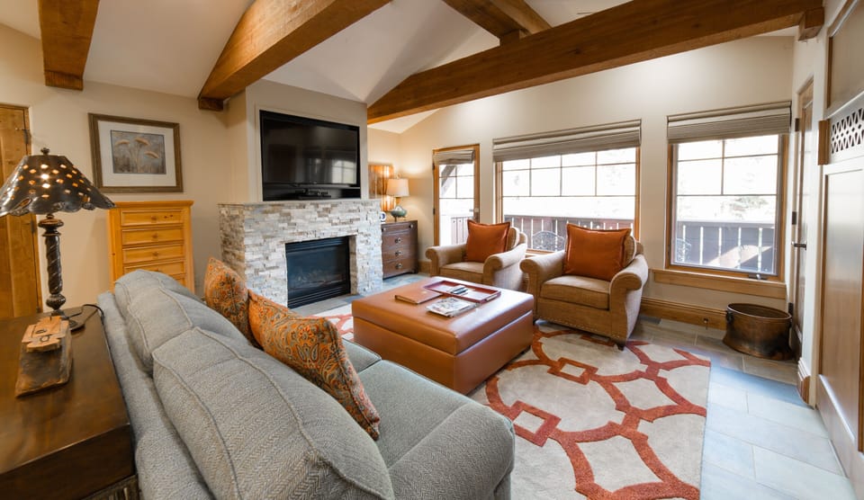 Studio | Living area | Fireplace