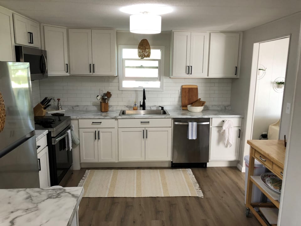 Fully renovated kitchen.
