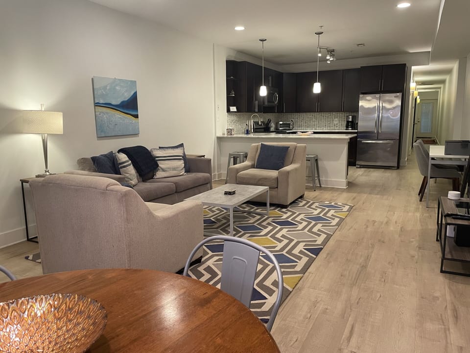 Living area includes queen pullout sofa bed