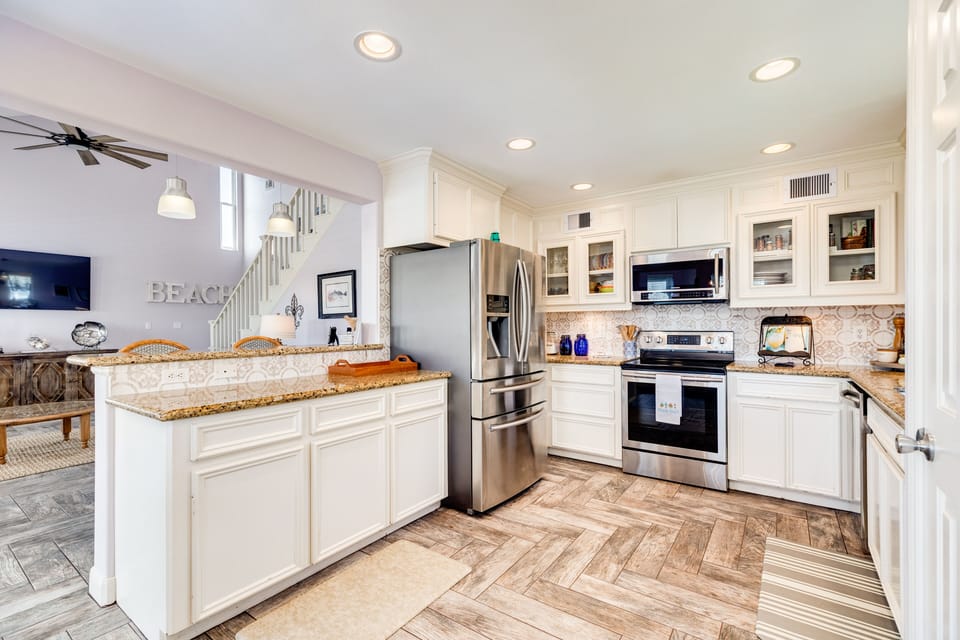 Plenty of counter space to prepare homecooked meals