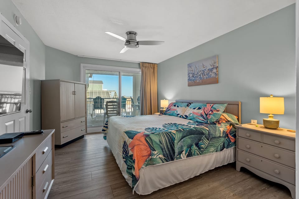 Wake up to the sunlight streaming in.