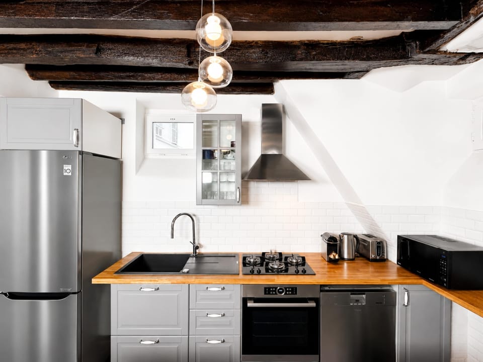 The kitchen includes all essentials for cooking during your stay.