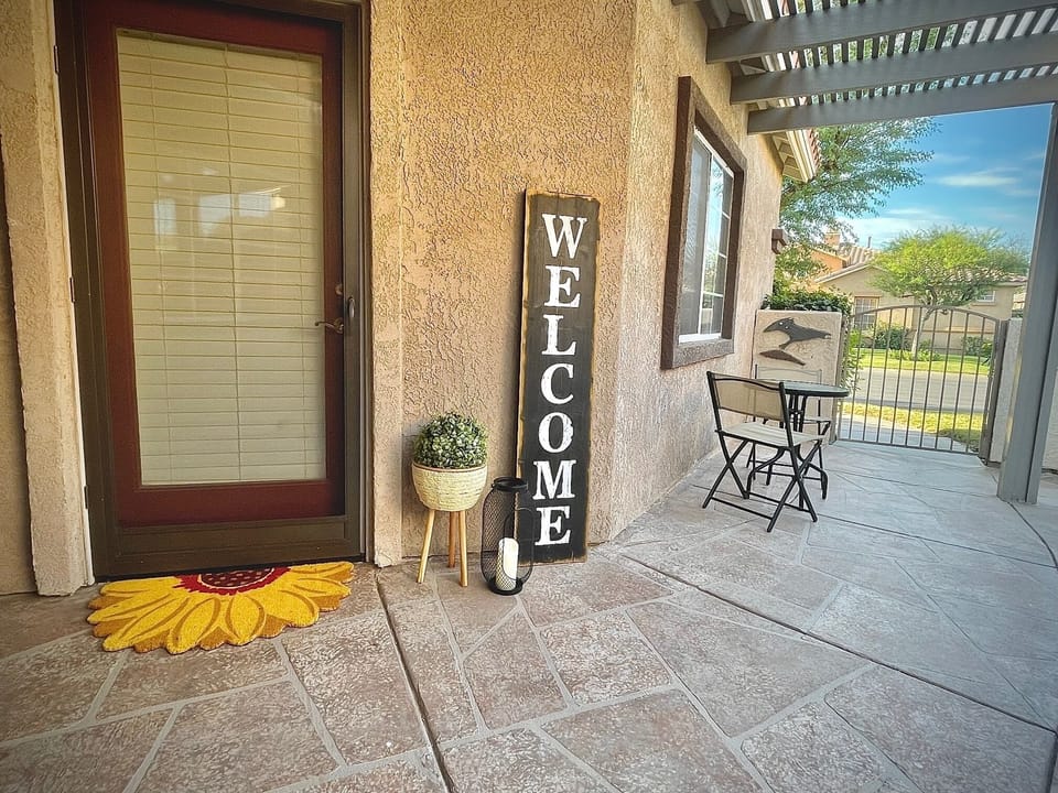 Private entryway and courtyard. 
