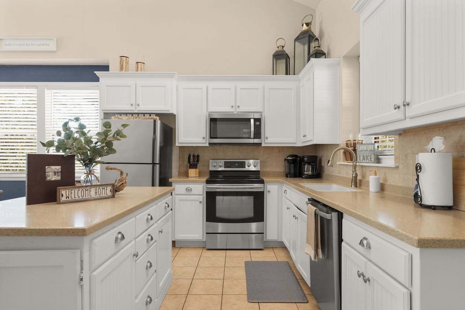 This open-concept kitchen is perfect for gathering together!