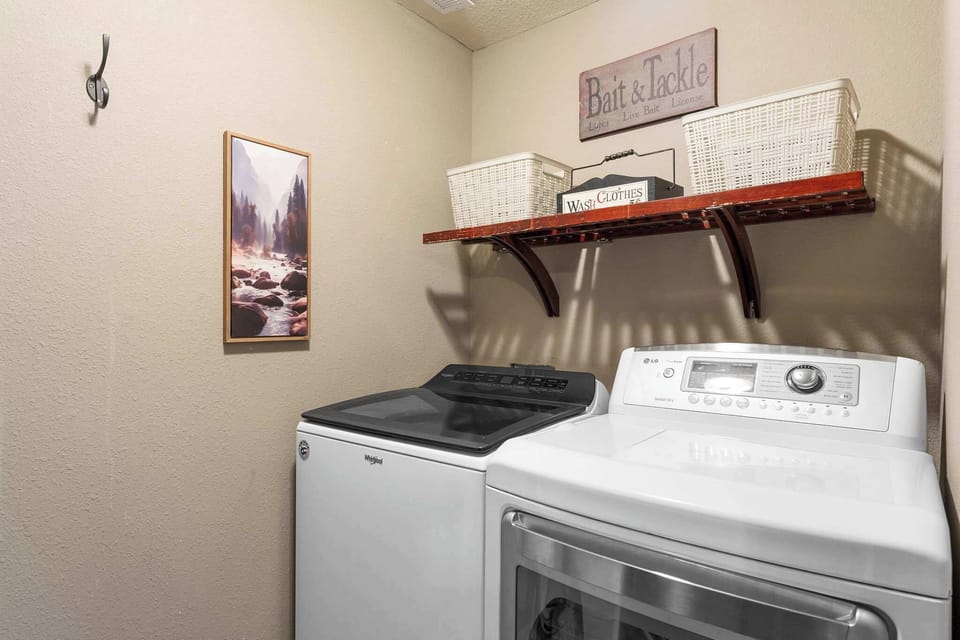 There is a washer and dryer in the basement for your convenience! 