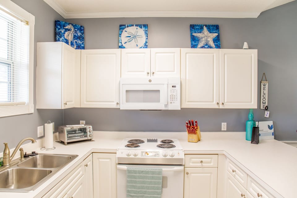 Fully stocked kitchen