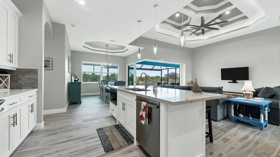 Open kitchen living space