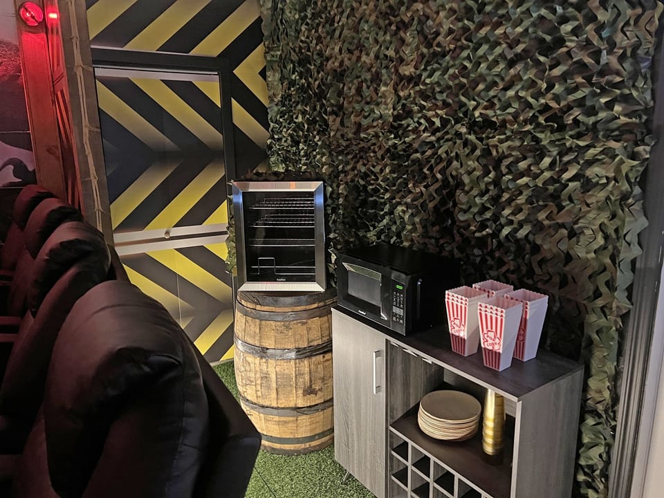 Enjoy Drinks And Popcorn