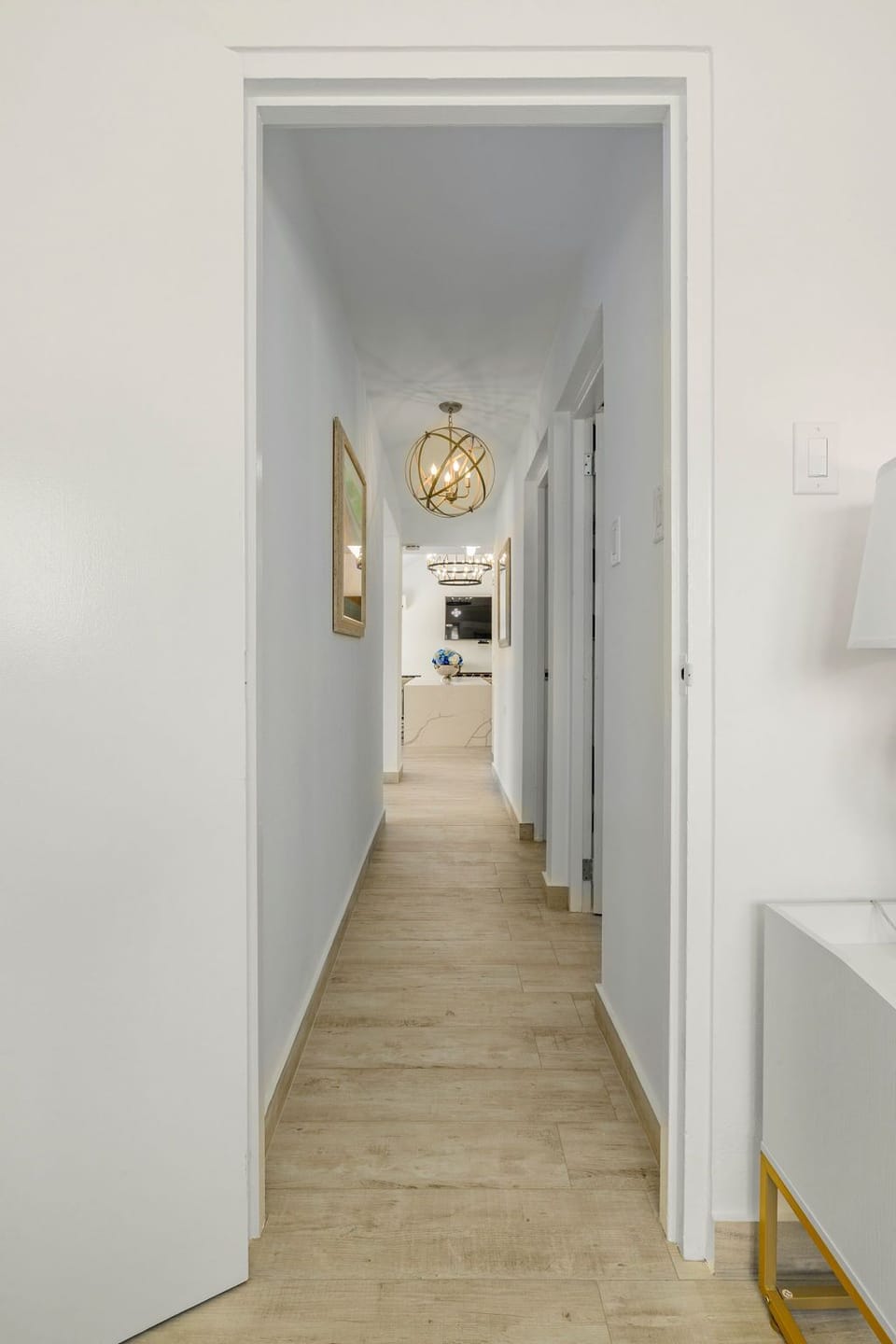 This luxurious villa boasts a clean, bright interior design with elegant fixtures.