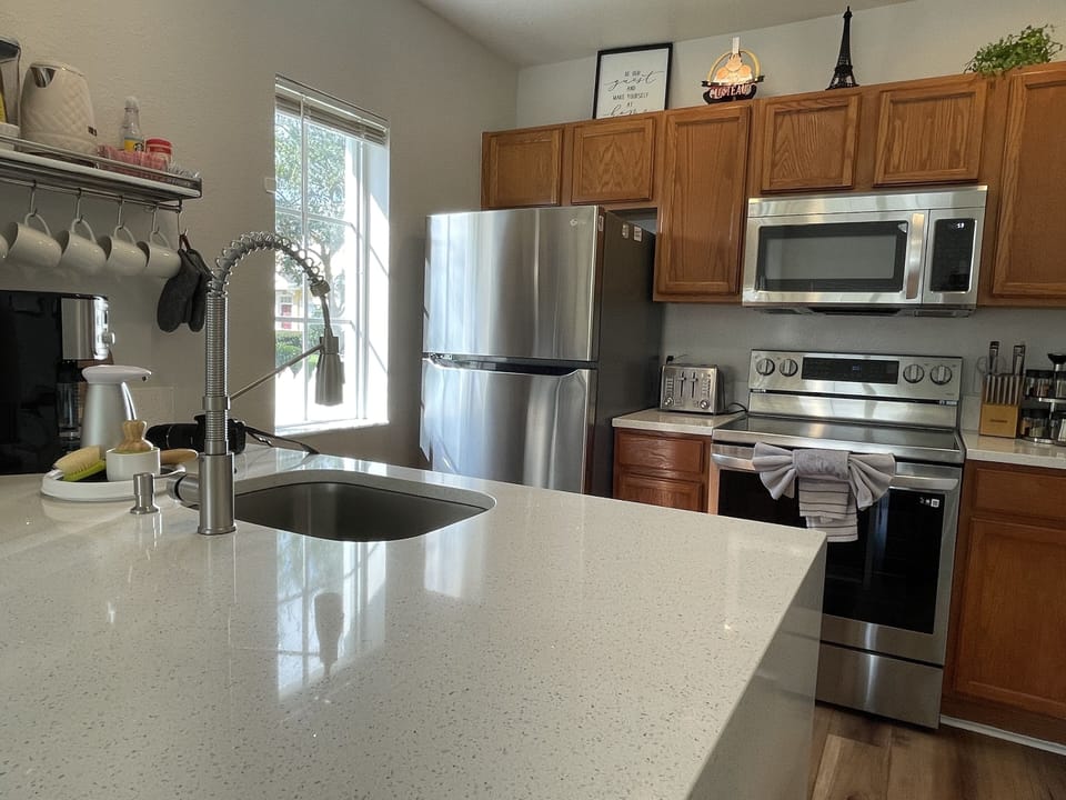 all Stainless Steel appliances...Anyone Can Cook! just ask Remy