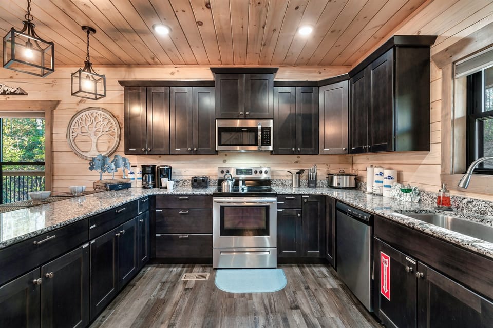 Kitchen Retreat: Sleek design with granite counters and modern appliances for culinary adventures!