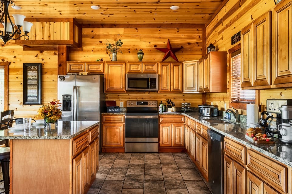 Large open kitchen