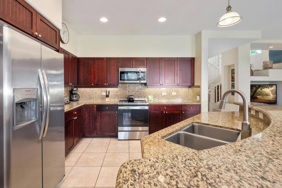 Kitchen fully stocked with all your cooking needs