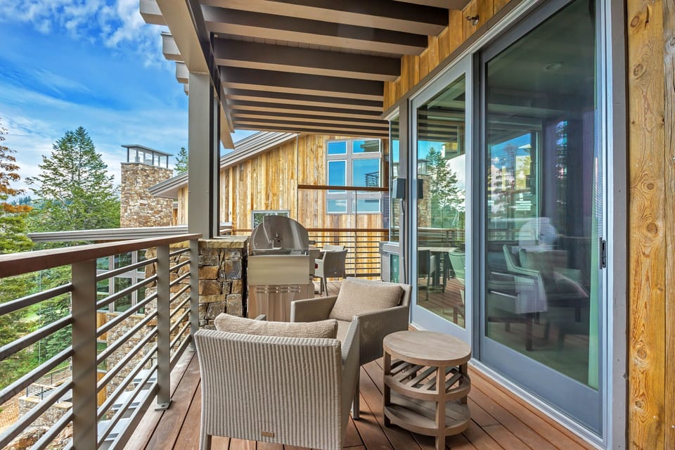 Balcony, Chair, Furniture, Door, Flooring