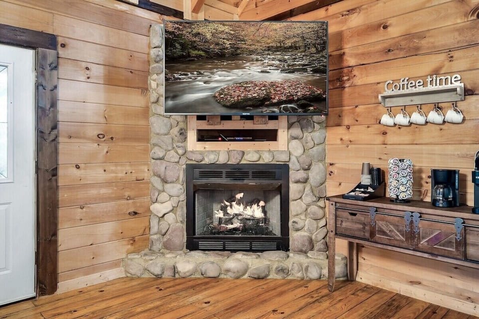 The warmth of the fireplace, the comfort of home