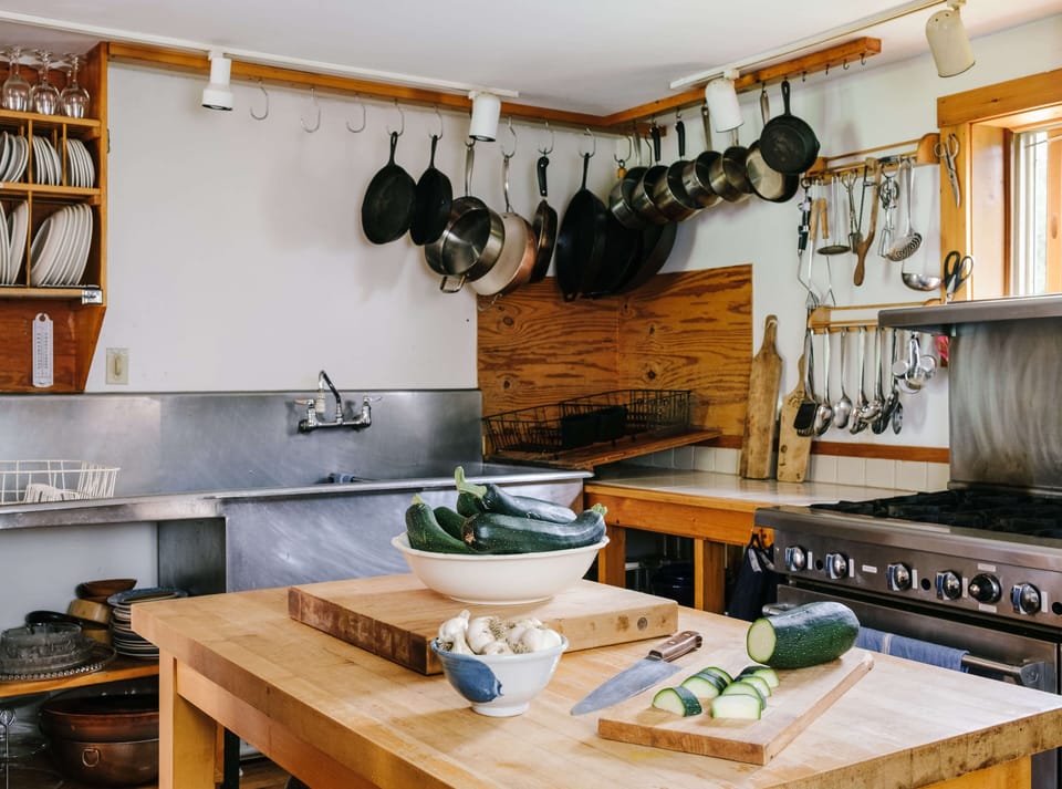 Retreat Barn kitchen (which may or may not come with a lifetime supply of zucchini) - photo by Sophia Li Photography

