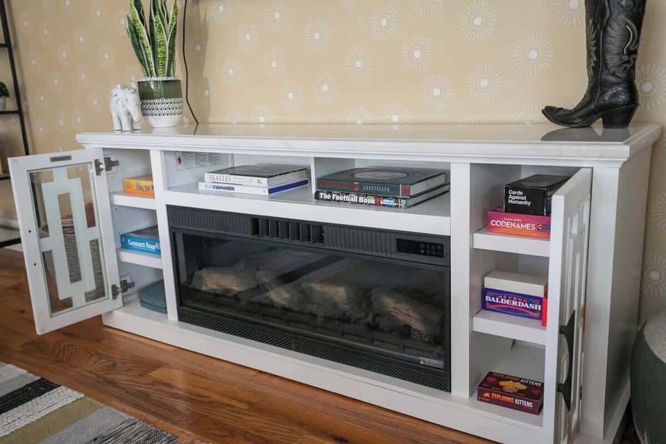 Electric Cooling + Heating Fireplace