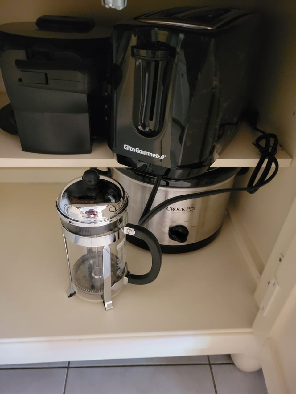 Waffle Maker, slow cooker, single brew coffee