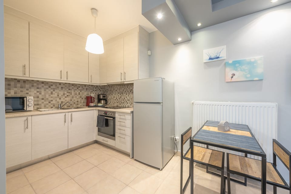 City Double Room | Private kitchen | Full-size fridge, microwave, oven, stovetop