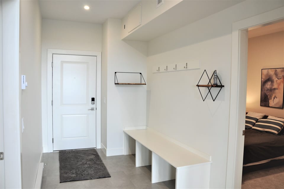 Large entry for storing all of your boots and jackets