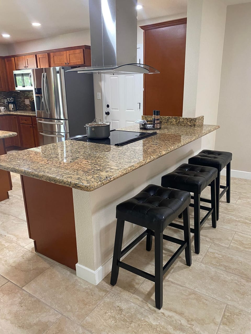 Additional bar seating for friends and family to gather.