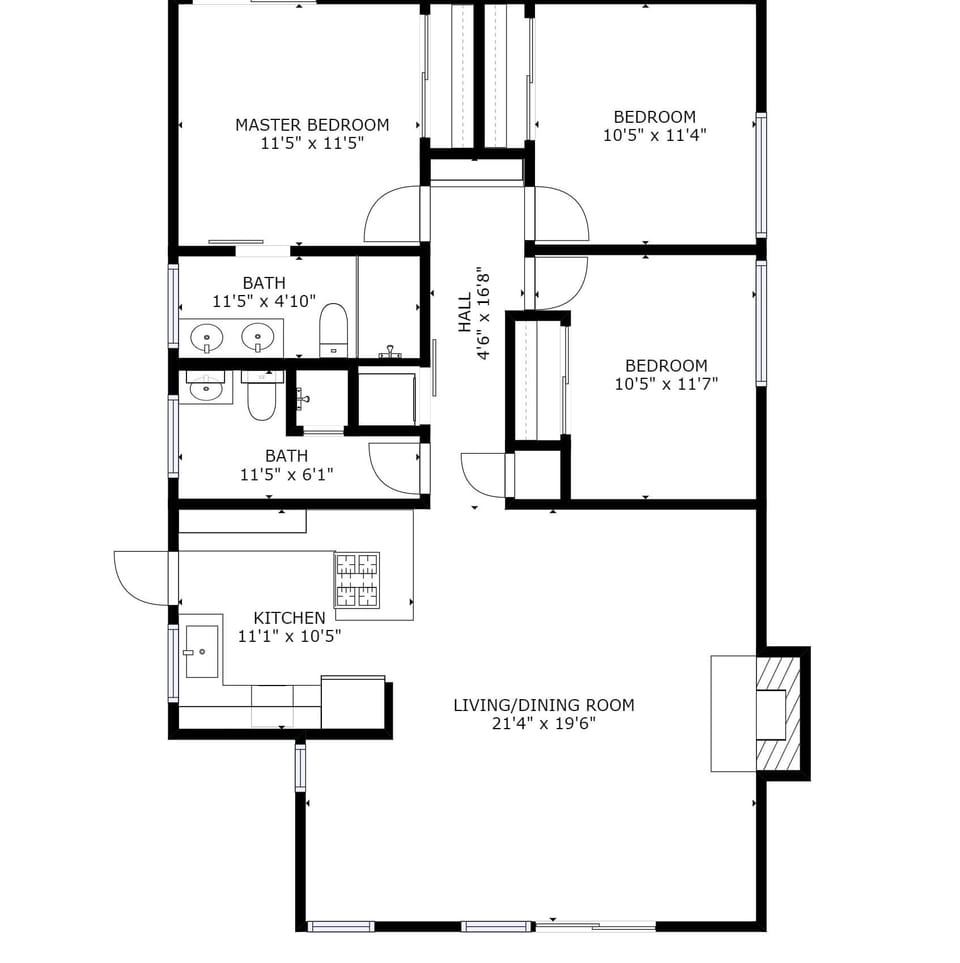 House (3 Bedrooms) | Interior
