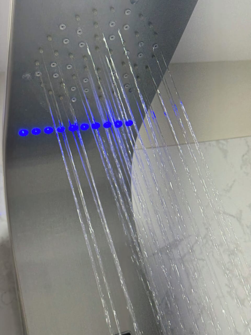 LED Shower aesthetic and soothing, adding a unique, luxurious touch to your stay