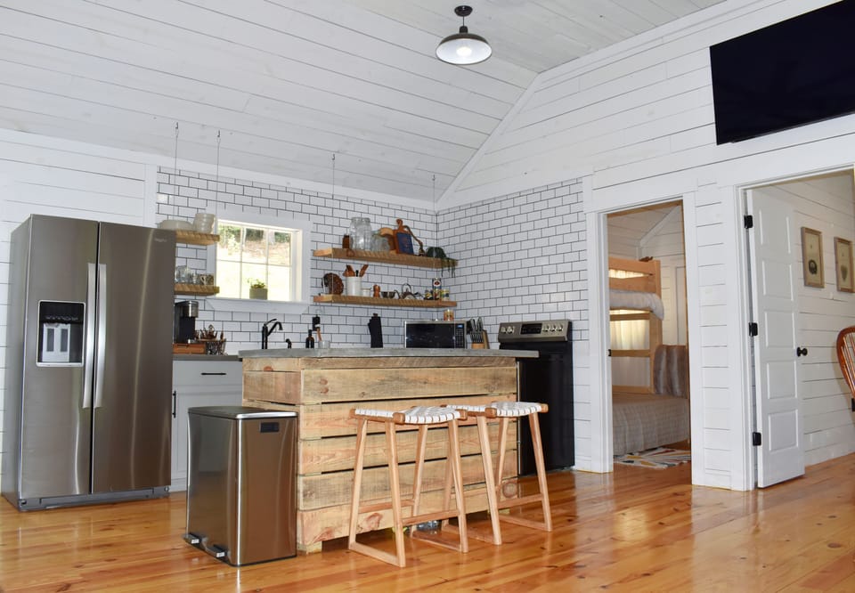 Kitchen view. 