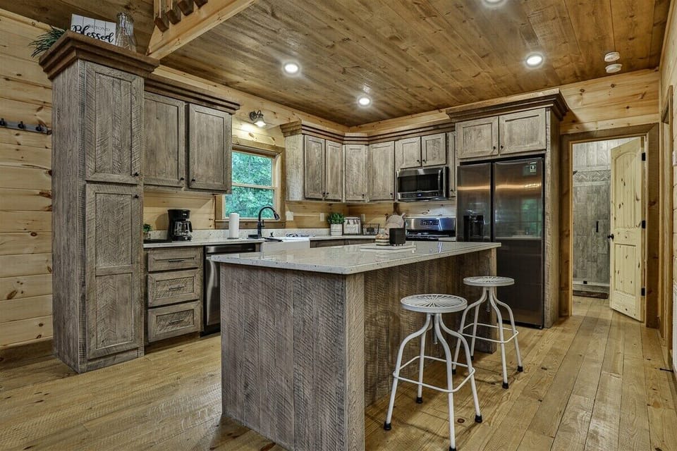Breakfast bar seating for two